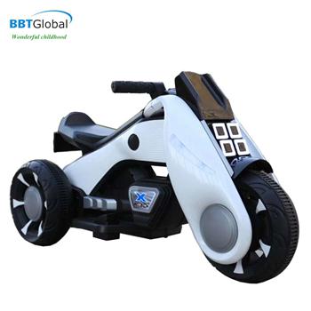 Xe máy điện trẻ em 2 động cơ màu trắng BBT-1301T
