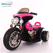 Xe máy điện cảnh sát cho bé màu hồng BBT-200H