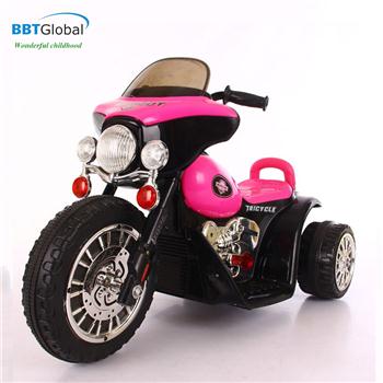 Xe máy điện cảnh sát cho bé màu hồng BBT-200H