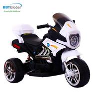 Xe máy điện trẻ em địa hình màu trắng BBT-300T