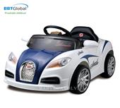 Ô tô điện trẻ em Bugatti Veyron 2 động cơ màu trắng BBT-6699X