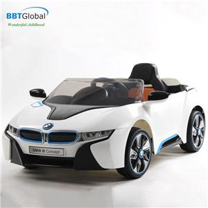 Ô tô điện trẻ em bản quyền BMW i8 màu trắng cao cấp