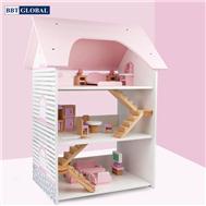 Đồ chơi ngôi nhà búp bê bằng gỗ cao cấp MSN19004