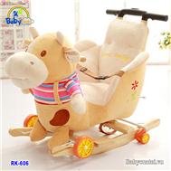 Bập bênh bông BBT Global cao cấp 3 trong 1 chú bò RK-606