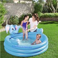 Bể bơi phao 3 tầng con voi có vòi phun mưa 1m52 Bestway 53048