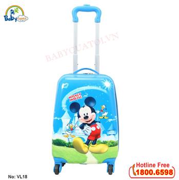 Vali trẻ em bé trai chuột Mickey 18 inch VL18-T2