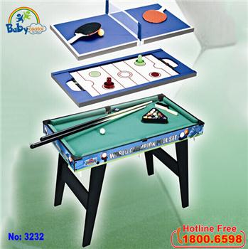 Đồ chơi 3 môn hể thao kết hợp Bi A, Bóng bàn, Hockey 3232-3
