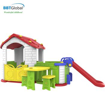 Nhà chơi cầu trượt Hàn Quốc kèm bàn ghế CHD806