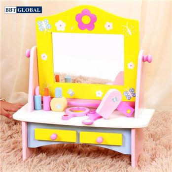 Đồ chơi bàn trang điểm gỗ cao cấp cho bé BBT Global MSN15030