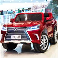 Ô tô điện trẻ em LEXUS bản quyền sơn đỏ cao cấp có màn hình Mp4 LX570-LCD-D