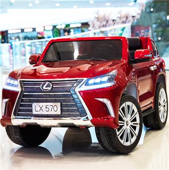 Ô tô điện trẻ em LEXUS bản quyền sơn đỏ cao cấp có màn hình Mp4 LX570-LCD-D