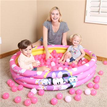 Bể bơi phao 1m22 Chuột Minnie Bestway kèm 75 bóng 91069