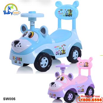 Xe chòi chân cho bé hình cún con có nhạc SW006