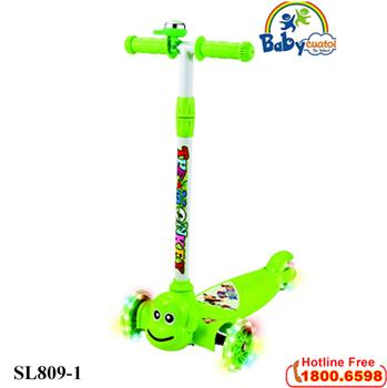Xe scooter 3 bánh phát sáng có chuông SL809-1