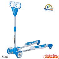 Xe scooter cánh cam 2 càng có nhạc SL801