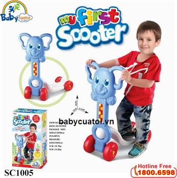 Xe Scooter voi con đáng yêu xanh SC1005