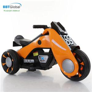 Xe máy điện trẻ em 2 động cơ màu cam BBT-1301C
