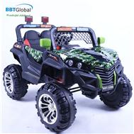 Ô tô điện trẻ em địa hình 4 động cơ xanh lá BBT-3399XL