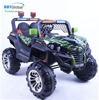 Ô tô điện trẻ em địa hình 4 động cơ xanh lá BBT-3399XL