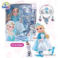 Đồ chơi búp bê Elsa cao cấp trượt băng cho bé KT6200A