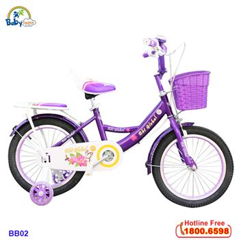 Xe đạp trẻ em màu tím BBT Global BB02T