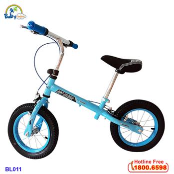 Xe đạp cân bằng bánh hơi tay phanh màu xanh BL011X
