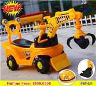 Xe điện cần cẩu 2 gầu kèm mũ BBT-921B