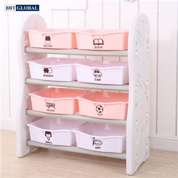 Giá kệ đơn để đồ chơi và đồ dùng cho bé màu hồng SH9603
