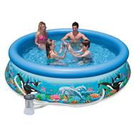 Bể bơi phao gia đình kèm máy lọc 3m05*76 INTEX 28126