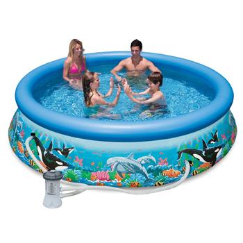 Bể bơi phao gia đình kèm máy lọc 3m05*76 INTEX 28126