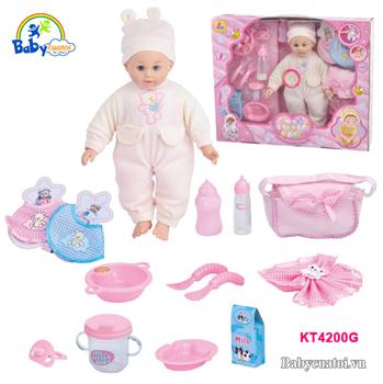 Đồ chơi búp bê đi học và đi ăn KT4200G