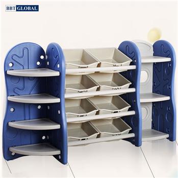 Giá kệ để đồ chơi và đồ dùng cho bé 3 ngăn xanh dương SH9603
