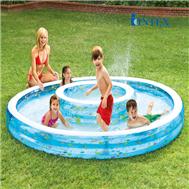 Bể bơi phao Intex 2 vòng có vòi phun mưa 57143