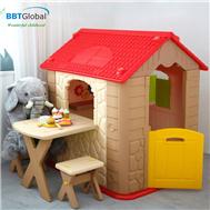 Nhà chơi cho bé Hàn Quốc ngói đỏ kèm bàn ghế HN705