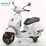 Xe máy điện trẻ em BBT GLobal Vespa trắng BBT-6116T