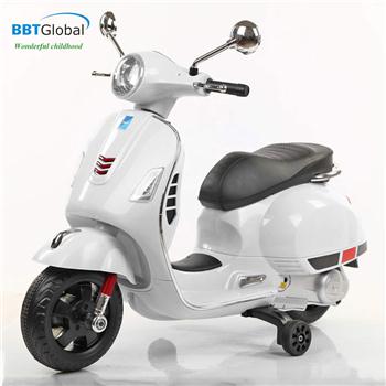 Xe máy điện trẻ em BBT GLobal Vespa trắng BBT-6116T