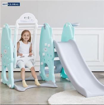 Cầu trượt xích đu Hàn Quốc CASA xanh cho bé Y1944