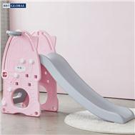 Cầu trượt Hàn Quốc CASA hồng có ném bóng rổ Y1955