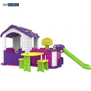 Nhà chơi cầu trượt Hàn Quốc kèm bàn ghế cho bé CHD356