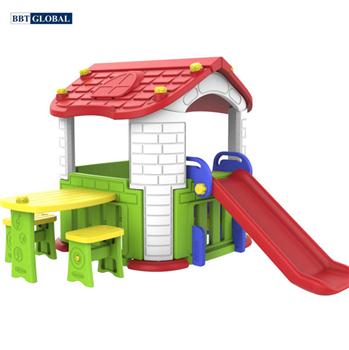Nhà chơi cầu trượt Hàn Quốc kèm bàn ghế cho bé CHD805
