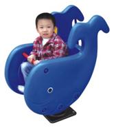 Bập bênh nhún lò xo ghế ngồi đơn cá heo ZK139-13