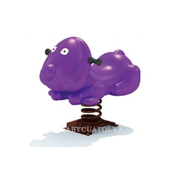 Bập bênh lò xo nhún ngoài trời nhập khẩu cún con ZK139-3