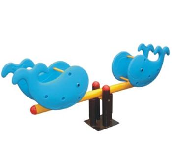 Bập bênh nhún lò xo cá voi đôi nhập khẩu ZK140-11