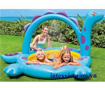 Bể bơi phao khủng long có vòi phun nước INTEX 57437 | babycuatoi.vn