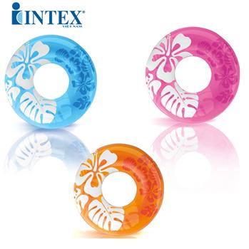 Phao bơi INTEX 59251 - Phao tròn hoa trong suốt 91cm | 0439900366