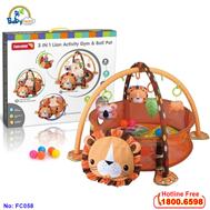 Thảm chơi hình sư tử kết hợp đồ chơi cho bé FC058