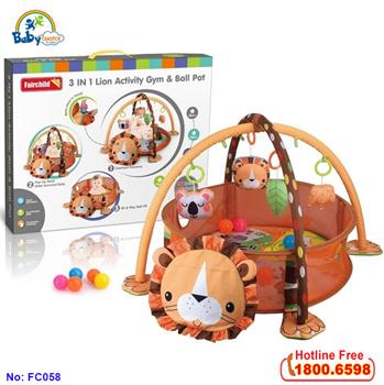 Thảm chơi hình sư tử kết hợp đồ chơi cho bé FC058
