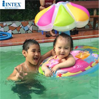 Phao bơi INTEX mái che hình hoa 56583