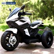 Xe máy điện trẻ em thể thao 3 bánh màu trắng BBT-1000B-T