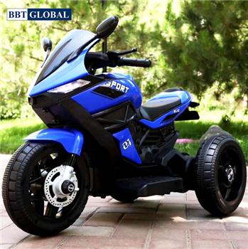 Xe máy điện trẻ em thể thao 3 bánh màu xanh BBT-1000B-X